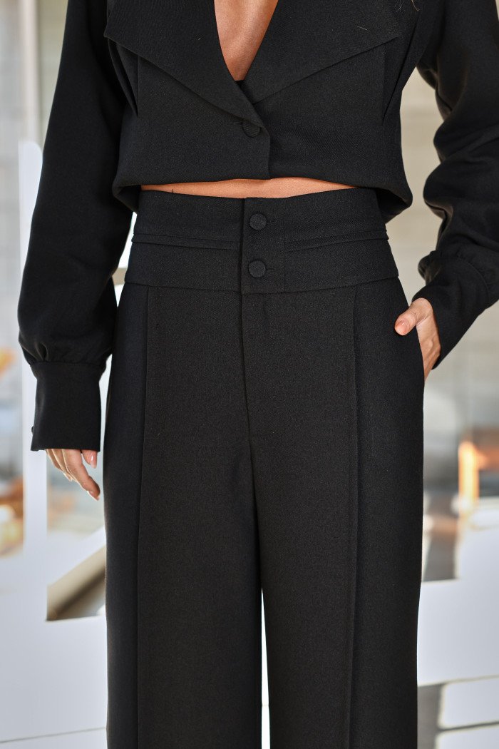 CALÇA SUÍÇA SOFT ALFAIATARIA WOOL - PRETO