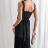 VESTIDO MIAMI SAIA PLISSADA - PRETO