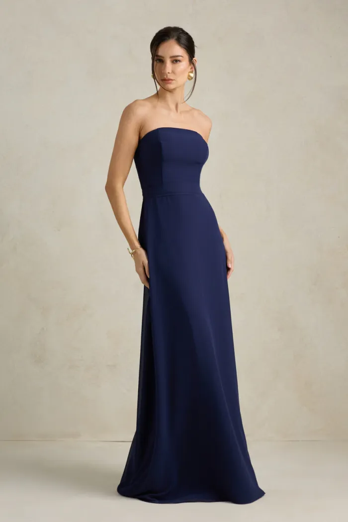 VESTIDO SANTORINI COM CAPA AVULSA - AZUL MARINHO