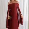 VESTIDO SANTORINI COM CAPA AVULSA - VINHO