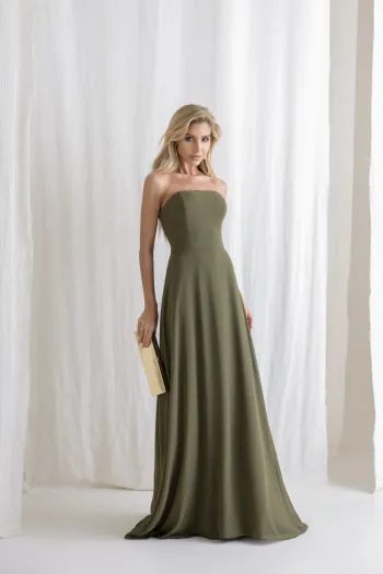 VESTIDO SANTORINI COM CAPA AVULSA - VERDE OLIVA