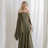 VESTIDO SANTORINI COM CAPA AVULSA - VERDE OLIVA
