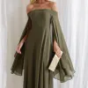 VESTIDO SANTORINI COM CAPA AVULSA - VERDE OLIVA