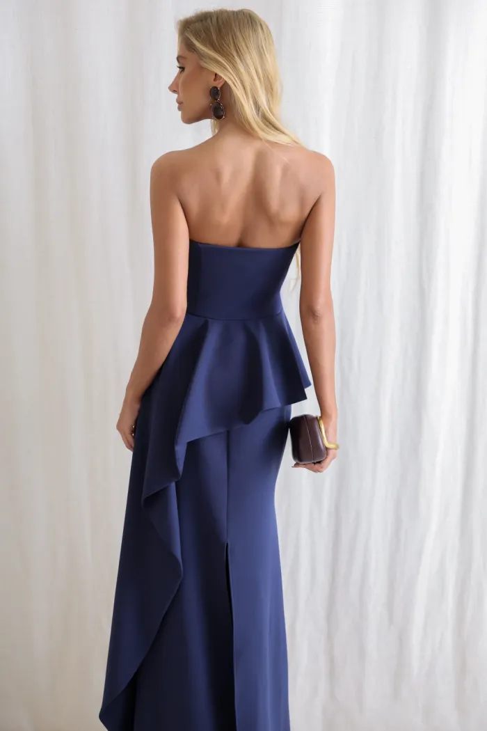 VESTIDO SEUL TOMARA QUE CAIA - AZUL MARINHO