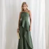 VESTIDO SEUL TOMARA QUE CAIA - VERDE OLIVA