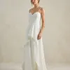 VESTIDO CHICAGO LONGO GODÊ NOIVINHAS - OFF WHITE