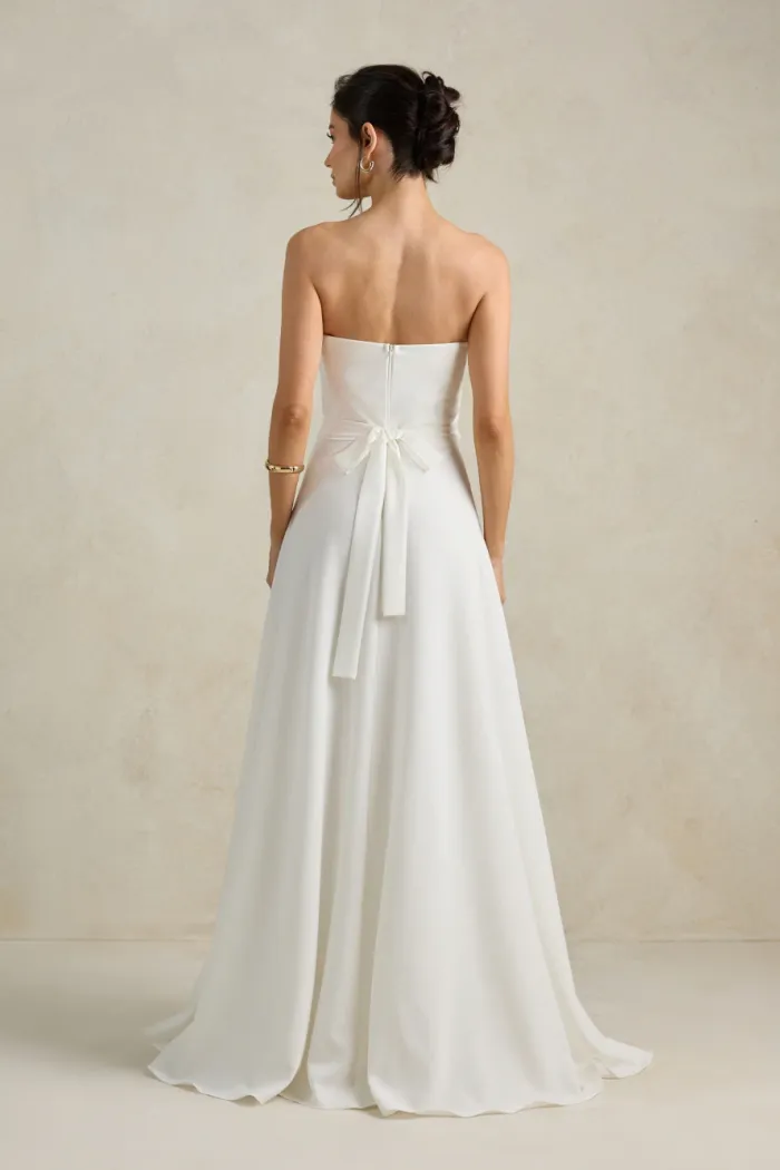 VESTIDO CHICAGO LONGO GODÊ NOIVINHAS - OFF WHITE