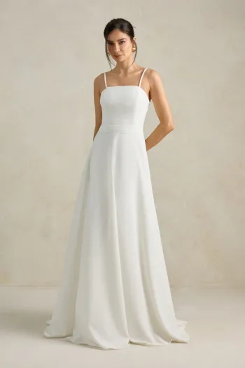 VESTIDO MALDIVAS CAPA DE LAÇO NOIVINHAS - OFF WHITE