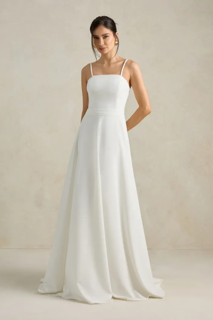 VESTIDO MALDIVAS CAPA DE LAÇO NOIVINHAS - OFF WHITE