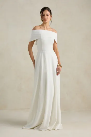 VESTIDO MALDIVAS CAPA DE LAÇO NOIVINHAS - OFF WHITE