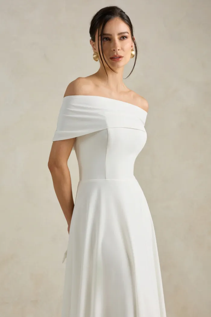 VESTIDO MALDIVAS CAPA DE LAÇO NOIVINHAS - OFF WHITE