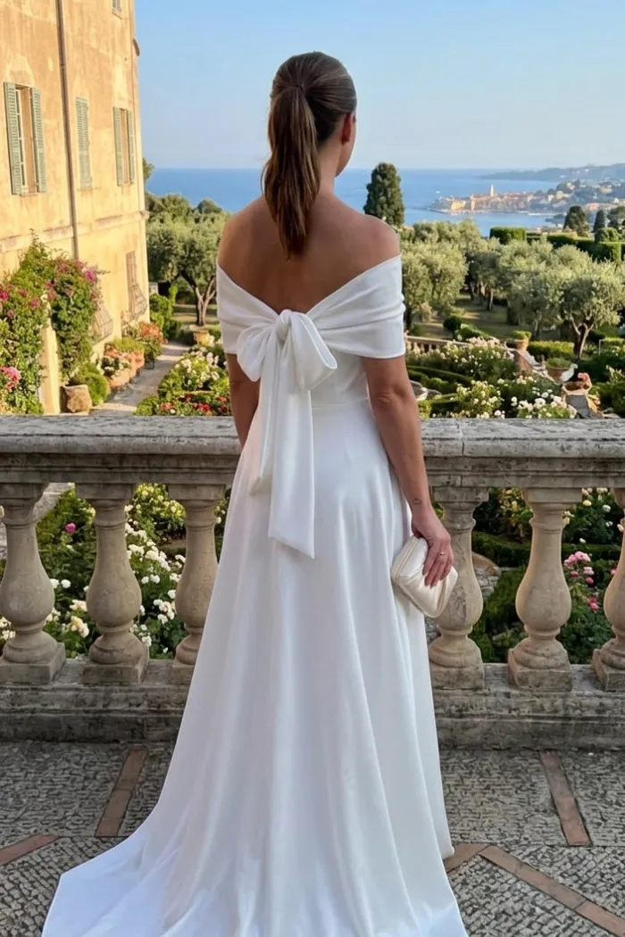 VESTIDO MALDIVAS CAPA DE LAÇO NOIVINHAS - OFF WHITE