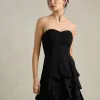 VESTIDO DE FESTA SIDNEY SAIA BABADO - PRETO