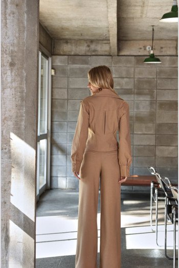 CALÇA SUÍÇA SOFT ALFAIATARIA WOOL - CARAMELO