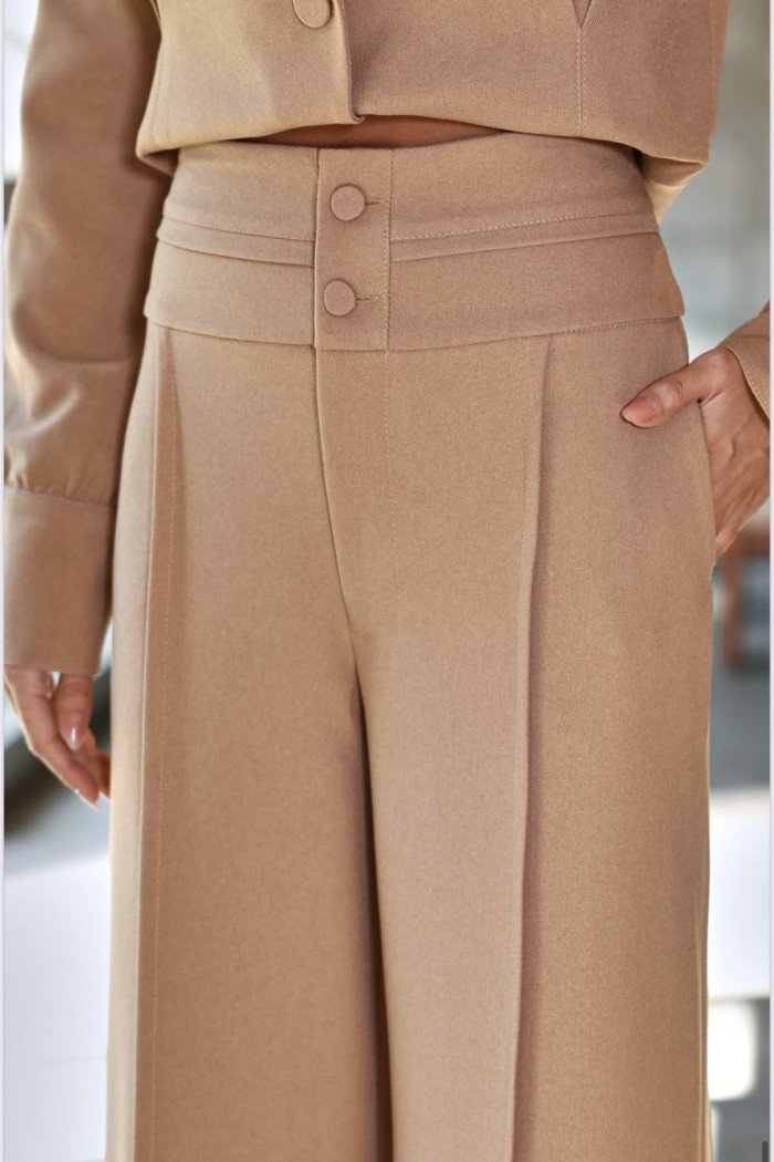 CALÇA SUÍÇA SOFT ALFAIATARIA WOOL - CARAMELO