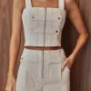 CONJUNTO NAPOLEÃO BLUSA E CALÇA - CRU
