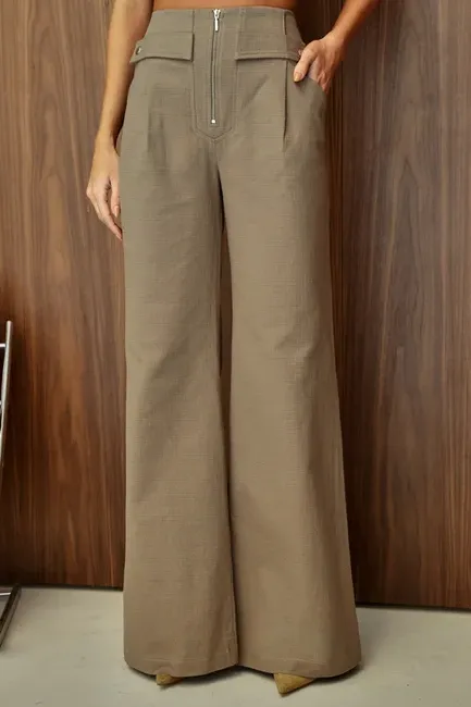 CONJUNTO NAPOLEÃO BLUSA E CALÇA - VERDE MUSGO