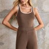 CONJUNTO AMSTERDÃ REGATA E CALÇA LISTRADO - KAKI