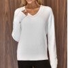 BLUSA FLUFFY DECOTE V - OFF WHITE