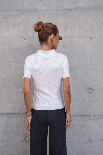 BLUSA JASMINE POLO - OFF WHITE