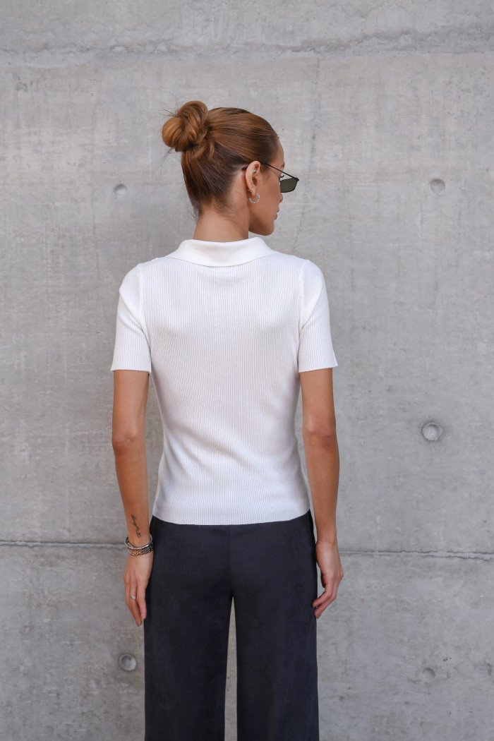 BLUSA JASMINE POLO - OFF WHITE