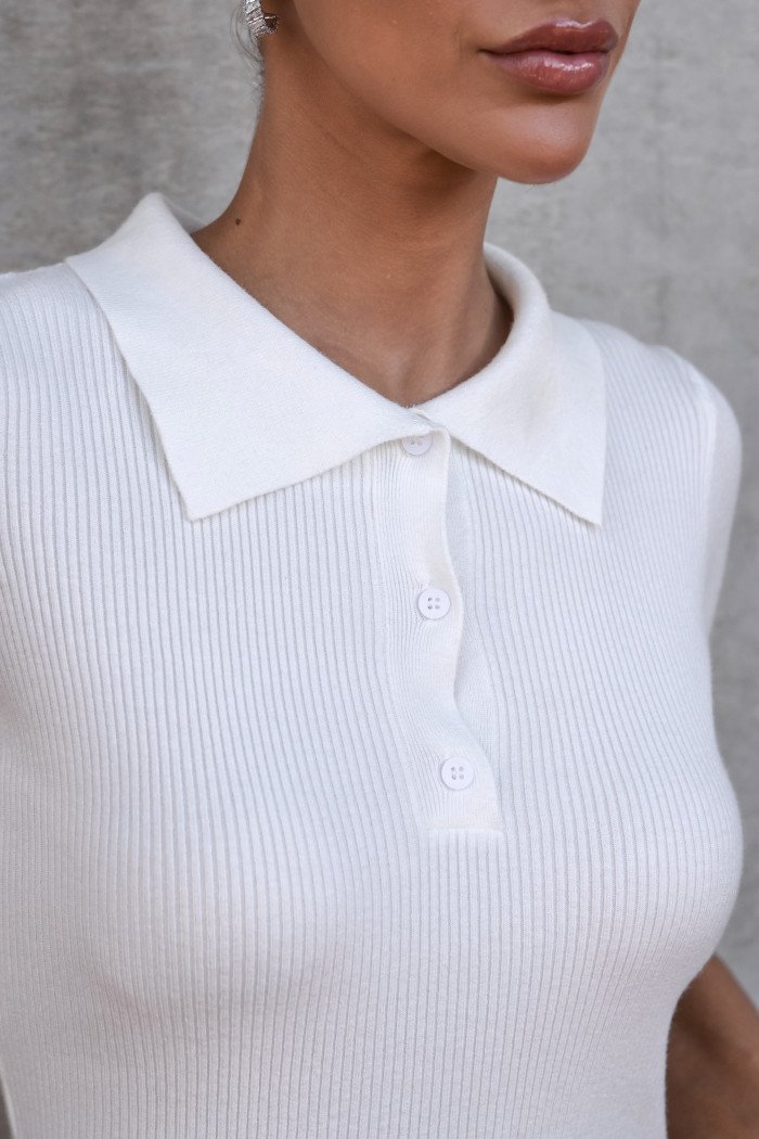 BLUSA JASMINE POLO - OFF WHITE