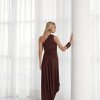 VESTIDO LONGO ASSIMÉTRICO BRUNA - MARROM