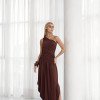 VESTIDO LONGO ASSIMÉTRICO BRUNA - MARROM
