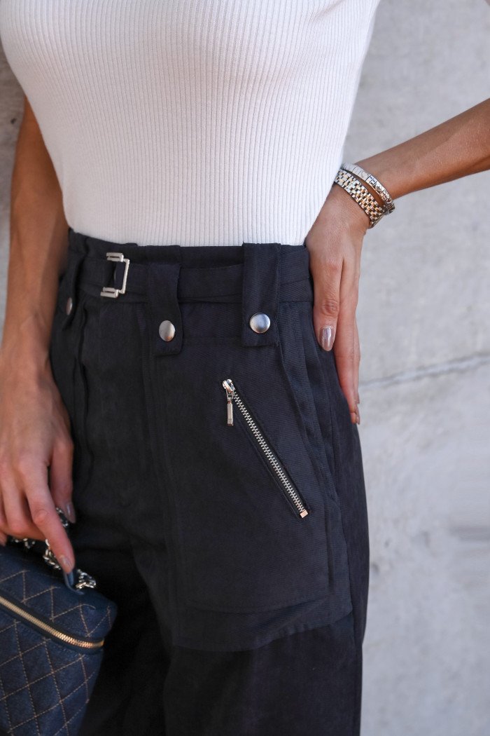 CALÇA JOSIANE CUPRO - PRETO