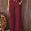CALÇA JOSIANE CUPRO - VINHO