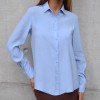 CAMISA LOS ANGELES PUNHO PREGAS - AZUL CLARO