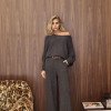 CONJUNTO MARLENE TRICÔ MOUSSE - CHUMBO