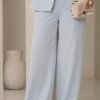 CONJUNTO TURIM PANTALONA E MAXI COLETE - AZUL
