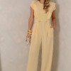 MACACÃO DUBAI PANTALONA DETALHES MARTINGALE - AMARELO