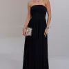 VESTIDO LONGO BETHY T.Q.C COM CAPA - PRETO