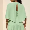 VESTIDO LONGO GEORGINA FESTA FLUIDO BUSTO DRAPEADO COM CAPA - VERDE