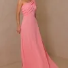 VESTIDO JAMILE LONGO UM OMBRO - ROSÉ