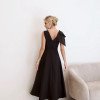 VESTIDO MONIQUE MIDI ALFAIATARIA - PRETO
