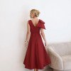 VESTIDO MONIQUE MIDI ALFAIATARIA - MARSALA