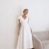 VESTIDO MONIQUE MIDI ALFAIATARIA - OFF WHITE