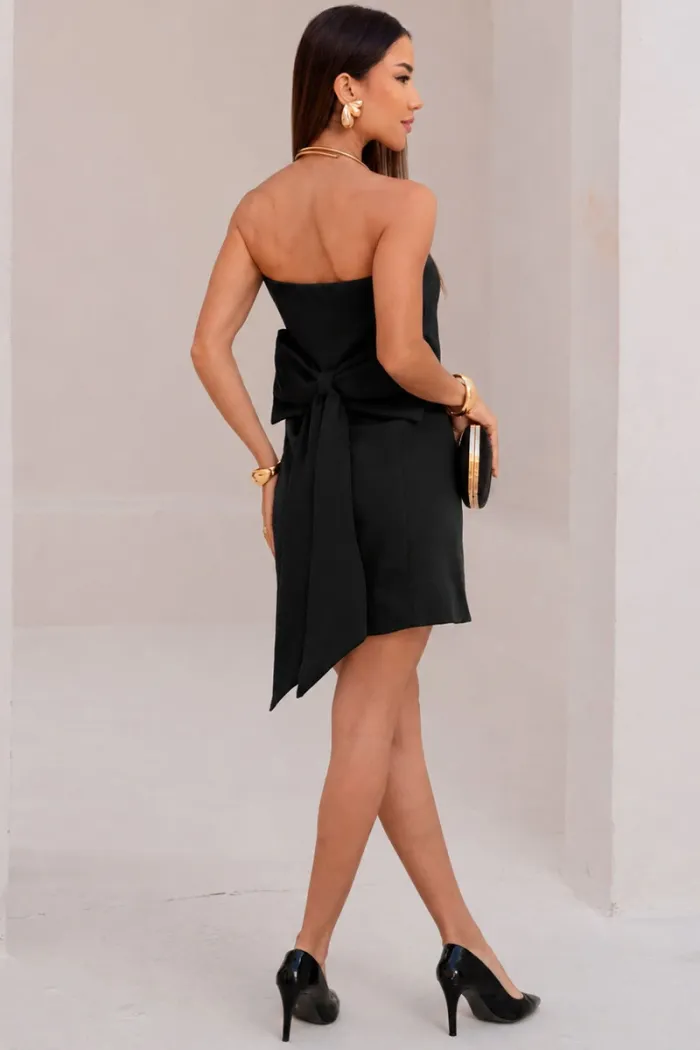 VESTIDO YASMIN T.Q.C ZIPER LAÇO - PRETO
