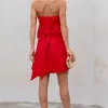 VESTIDO YASMIN T.Q.C ZIPER LAÇO - VERMELHO