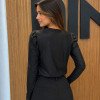 BODY POLIAMIDA DETALHE TULE - PRETO