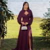 VESTIDO DE FESTA MARCELLE COM CAPA REMOVÍVEL - ROXO