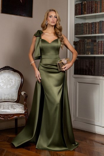 VESTIDO DE FESTA SEVILHA ALFAIATARIA PRADA - VERDE OLIVA