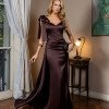 VESTIDO DE FESTA SEVILHA ALFAIATARIA PRADA - MARROM