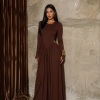 VESTIDO SORAYA MANGA LONGA - CHOCOLATE