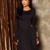 VESTIDO SORAYA MANGA LONGA - PRETO