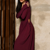 VESTIDO SORAYA MANGA LONGA - VINHO