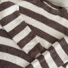 BLUSA TRICÔ MARCELA LISTRADA - MARROM